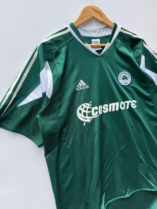 Maglia Calcio Adidas Panathinaikos 19 Konstantinou 2004/05 home kit tg. M
