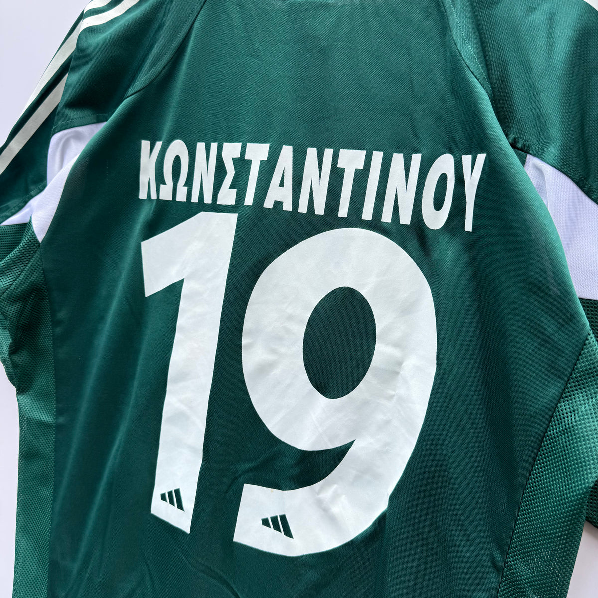 Maglia Calcio Adidas Panathinaikos 19 Konstantinou 2004/05 home kit tg. M