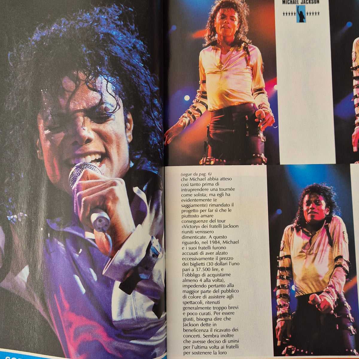 Michael Jackson in concerto Tutto Musica e Spettacolo 1988