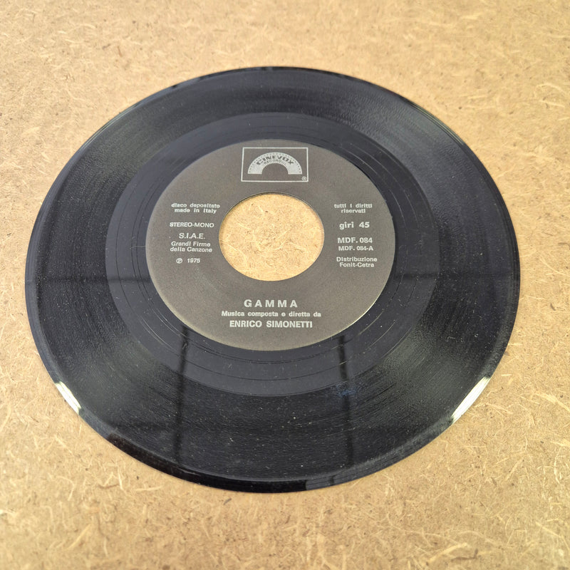 45 giri Enrico Simonetti - Gamma / Drug's Theme