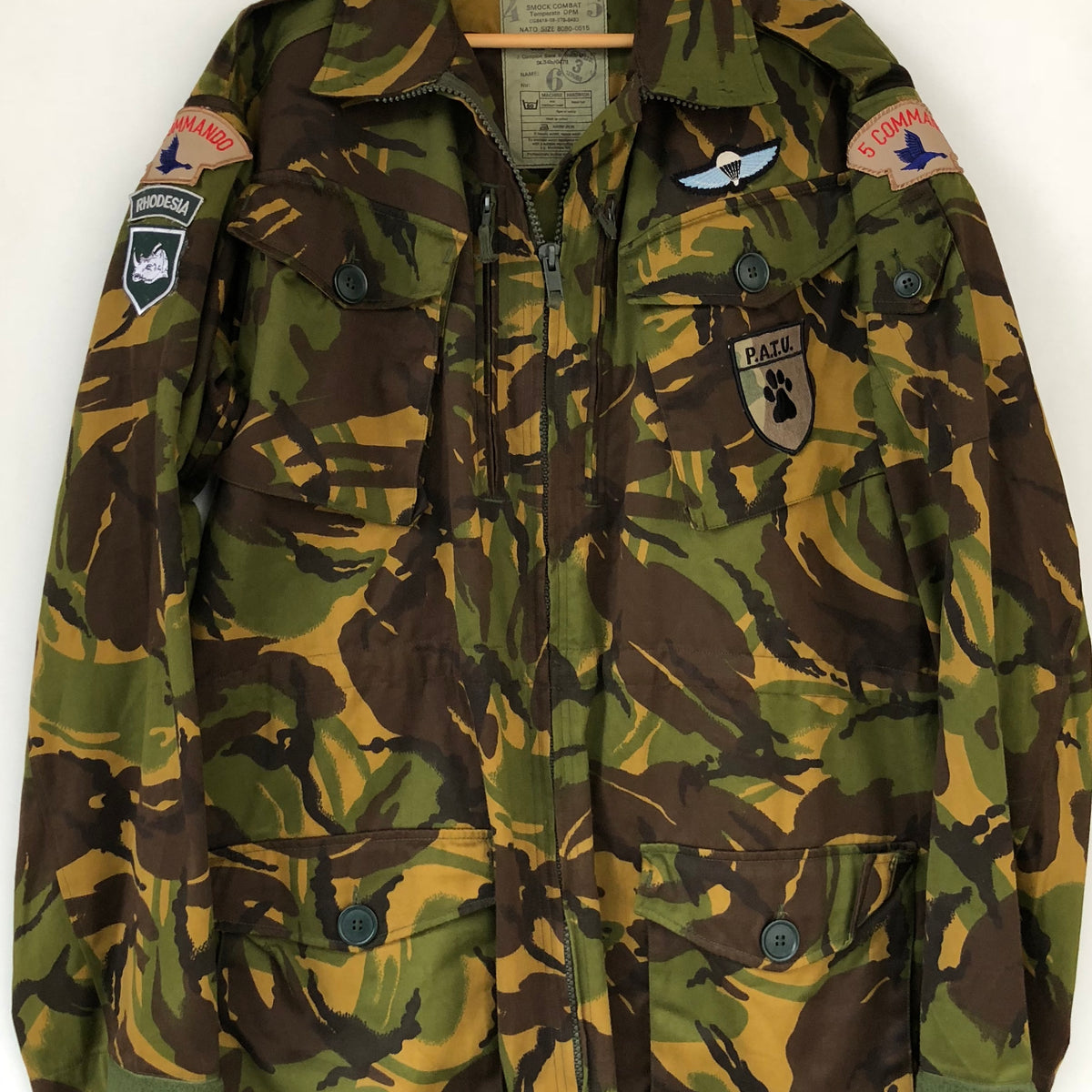 giacca militare smok NATO combat UK VTG 90's TG/XL