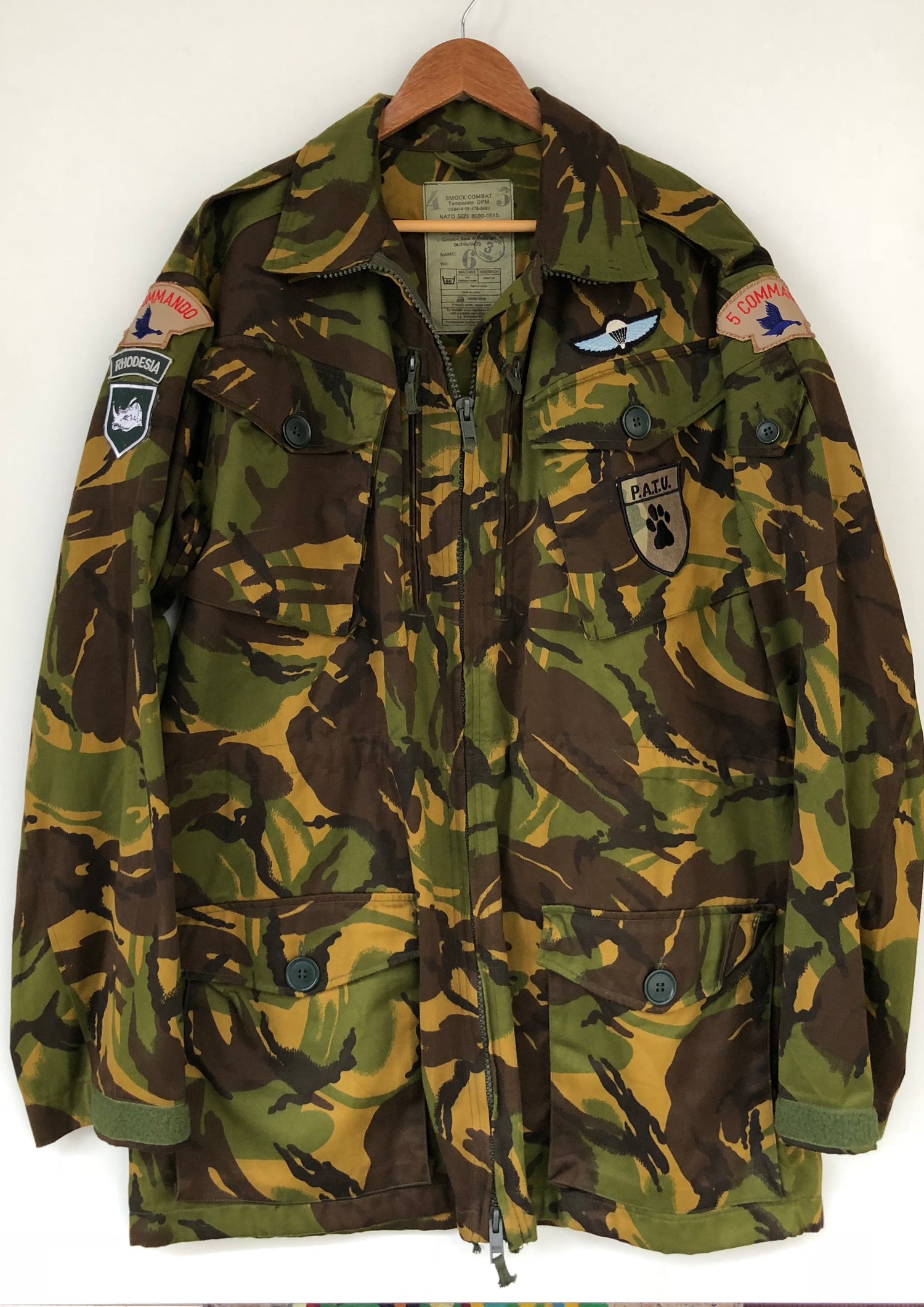 giacca militare smok NATO combat UK VTG 90's TG/XL