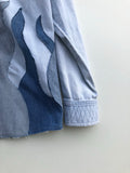 Camicia Jeans Levis 80’s USA Patchwork Trouble Garage