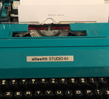 OLIVETTI STUDIO 45 Macchina Da Scrivere Vintage ETTORE SOTTSASS DESIGN