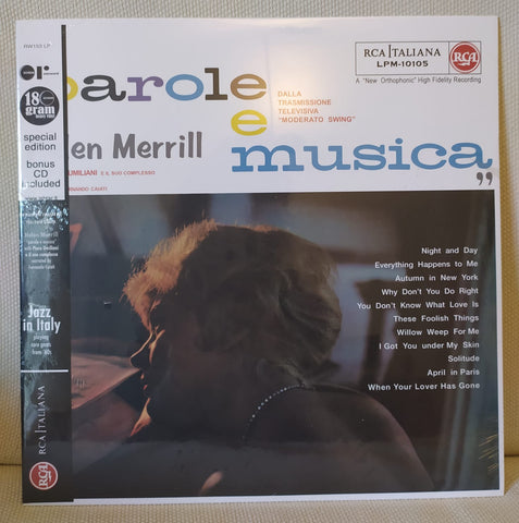 LP OST HELEN MERRILL PAROLE E MUSICA BONUS CD INCLUDED SPECIAL EDITION SEALED