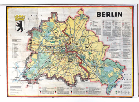 Cartina Berlino 80's URSS