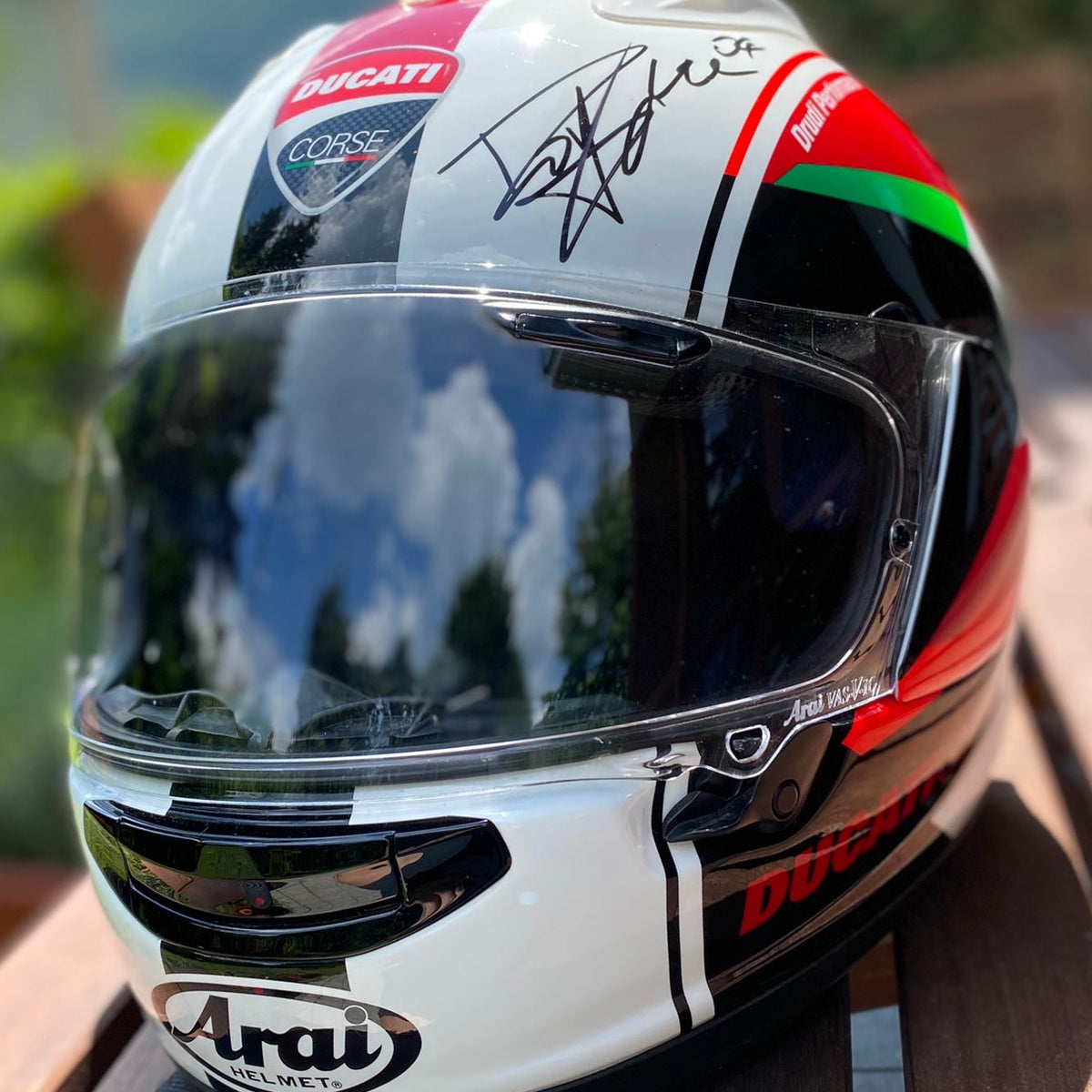Casco Arai GP MUGELLO SIGNED Dovizioso