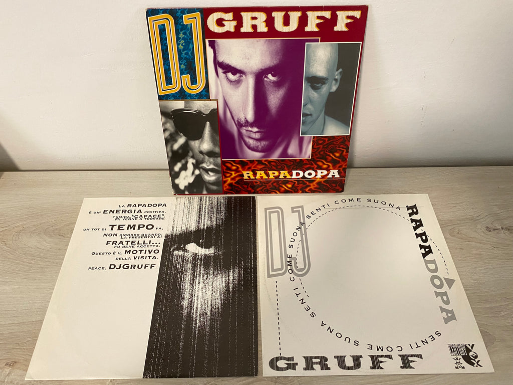 LP RAP HIP POP ITALIANO DJ Gruff ‎– Rapadopa 1993 Hip Pop Italia Funk –  recycle garage