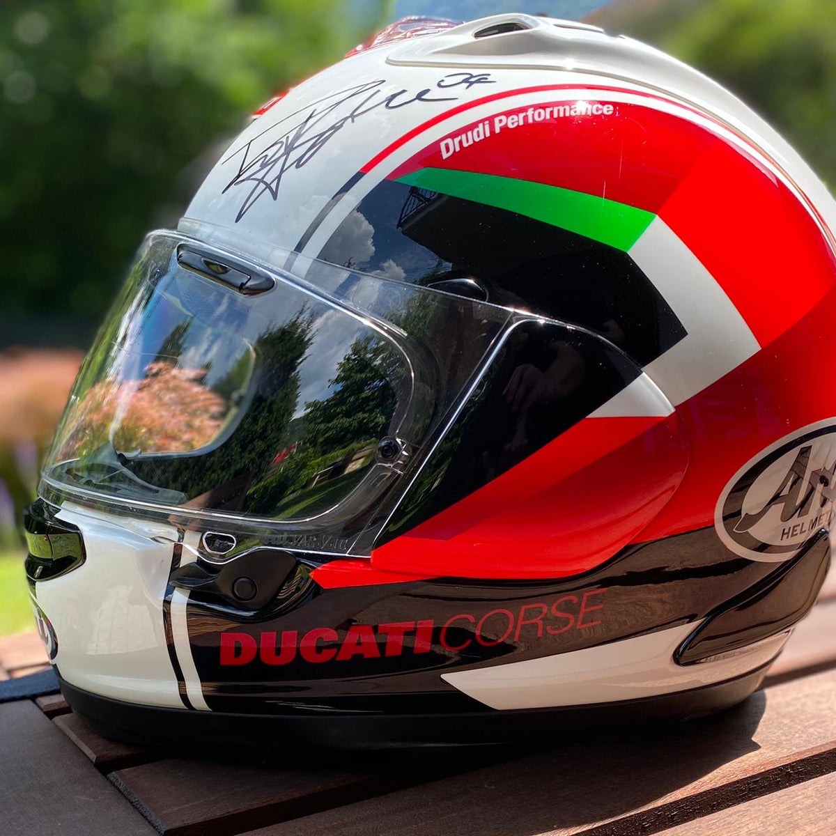 Casco Arai GP MUGELLO SIGNED Dovizioso
